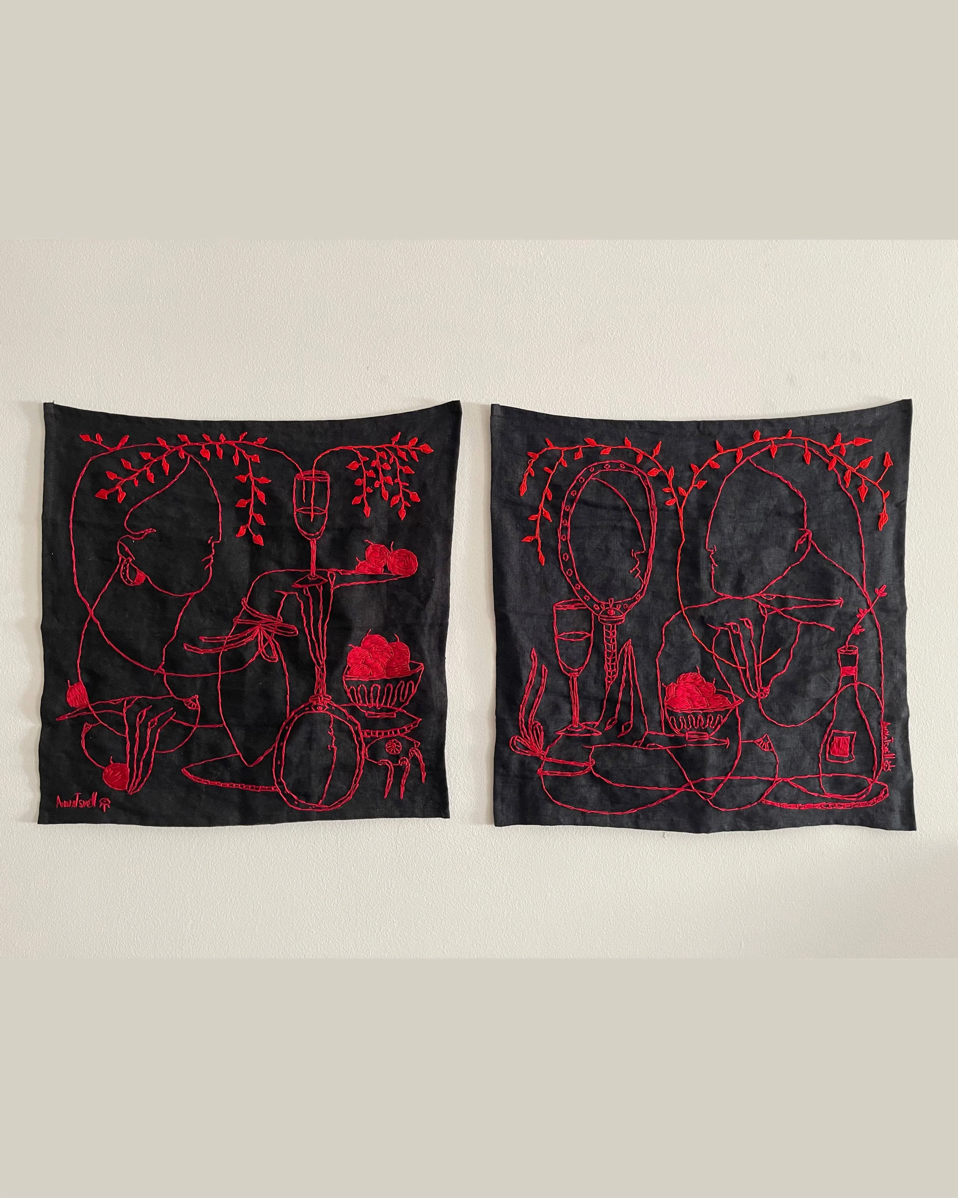 IB_23 Flesh, Blood and Mirrors (diptych), Anna Tsvell