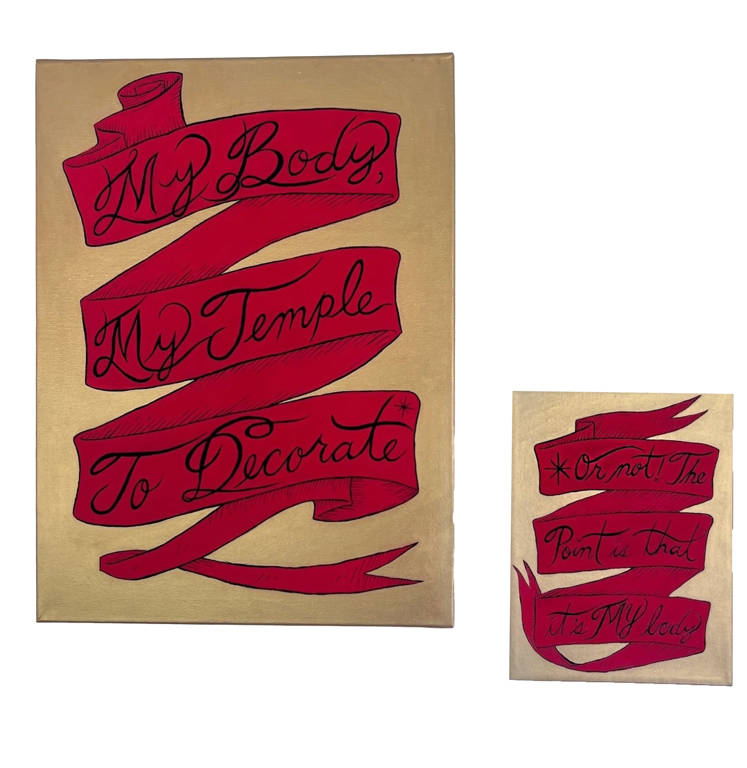 IB_28 Tattooed Temple (diptych), Terri Jo Frew